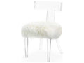 Tristan Clear Leather Accent Chair