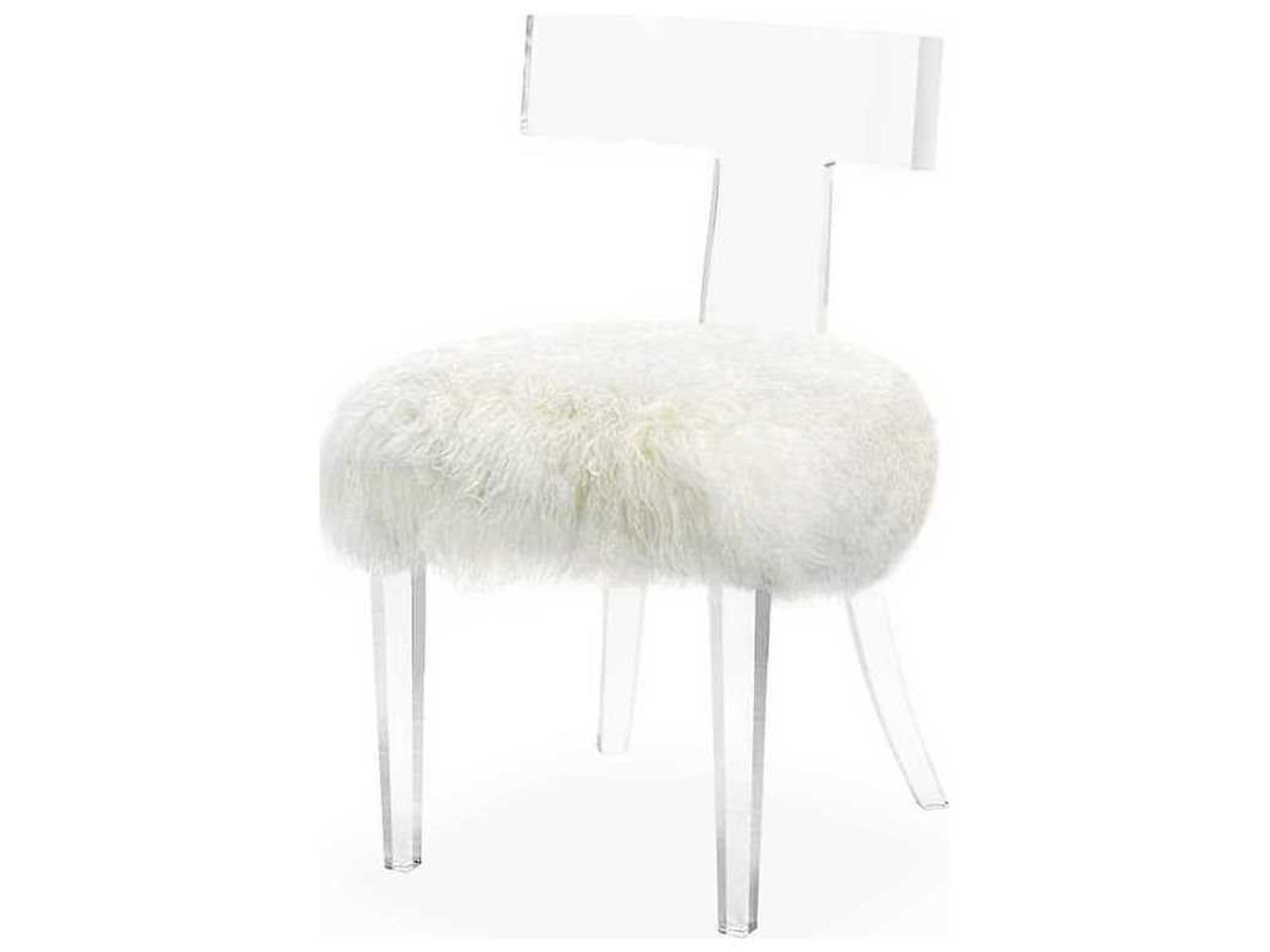 Tristan Clear Leather Accent Chair