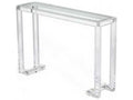 Ava Rectangular Console Table with Clear Glass and Acrylic
