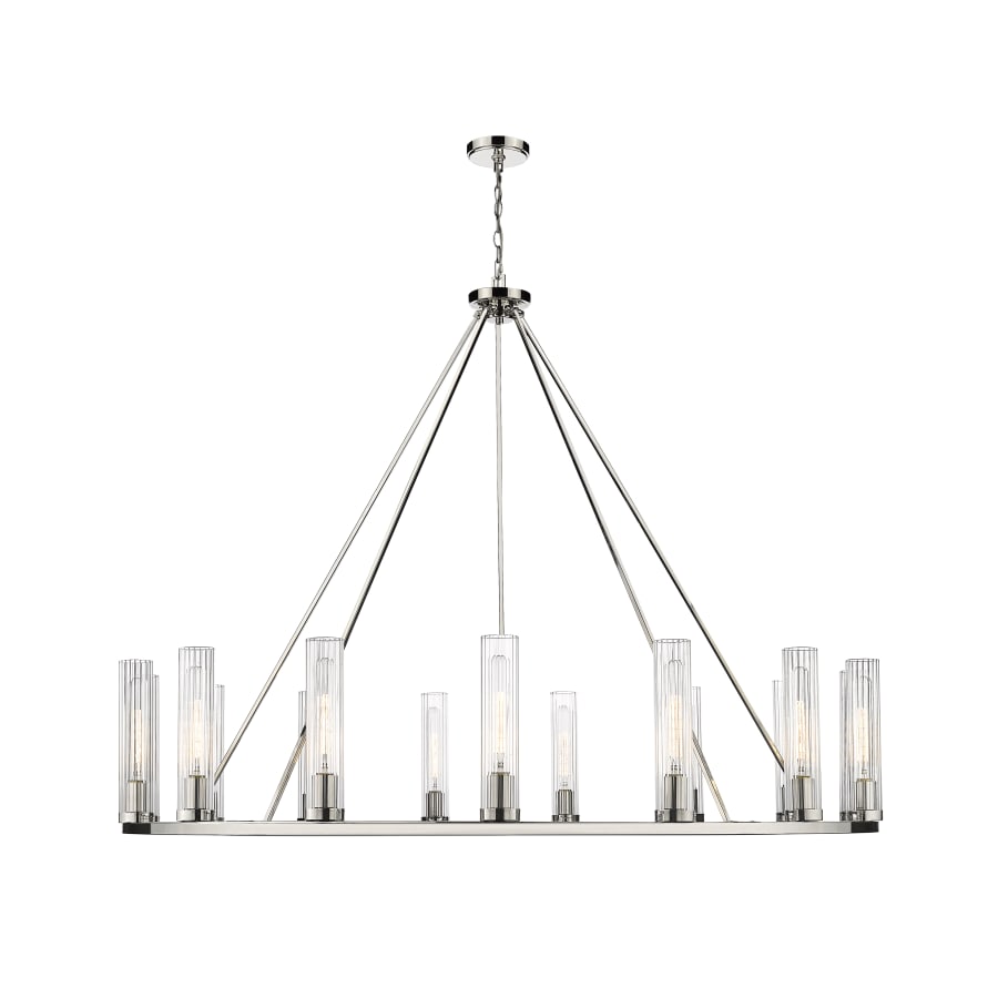 James Allan Hartman 15 Light 60" Wide Pillar Candle Ring Chandelier