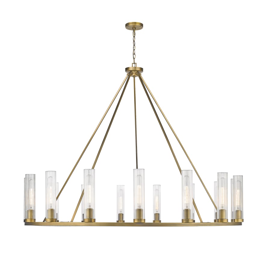 James Allan Hartman 15 Light 60" Wide Pillar Candle Ring Chandelier
