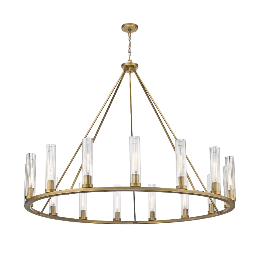 James Allan Hartman 15 Light 60" Wide Pillar Candle Ring Chandelier
