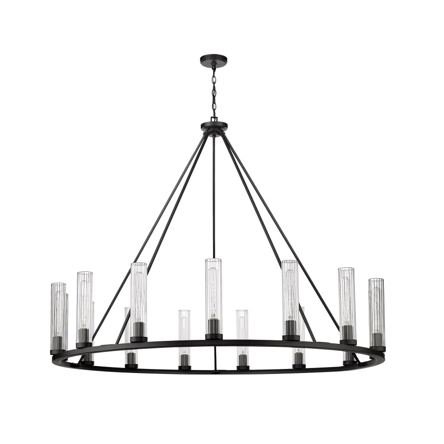 James Allan Hartman 15 Light 60" Wide Pillar Candle Ring Chandelier