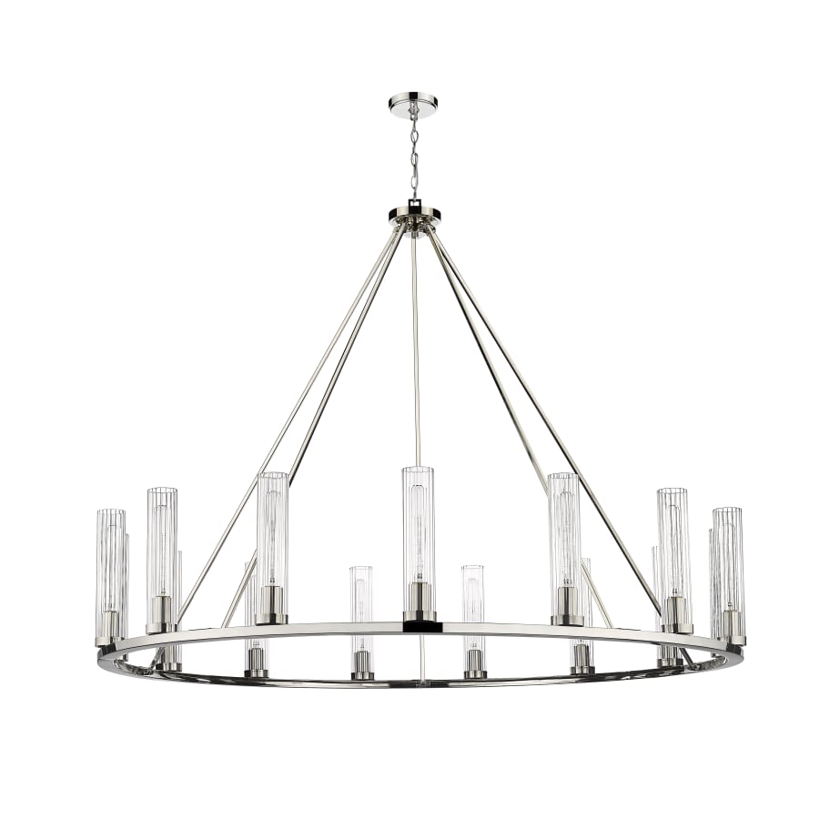 James Allan Hartman 15 Light 60" Wide Pillar Candle Ring Chandelier