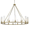 James Allan Hartman 15 Light 60" Wide Pillar Candle Ring Chandelier