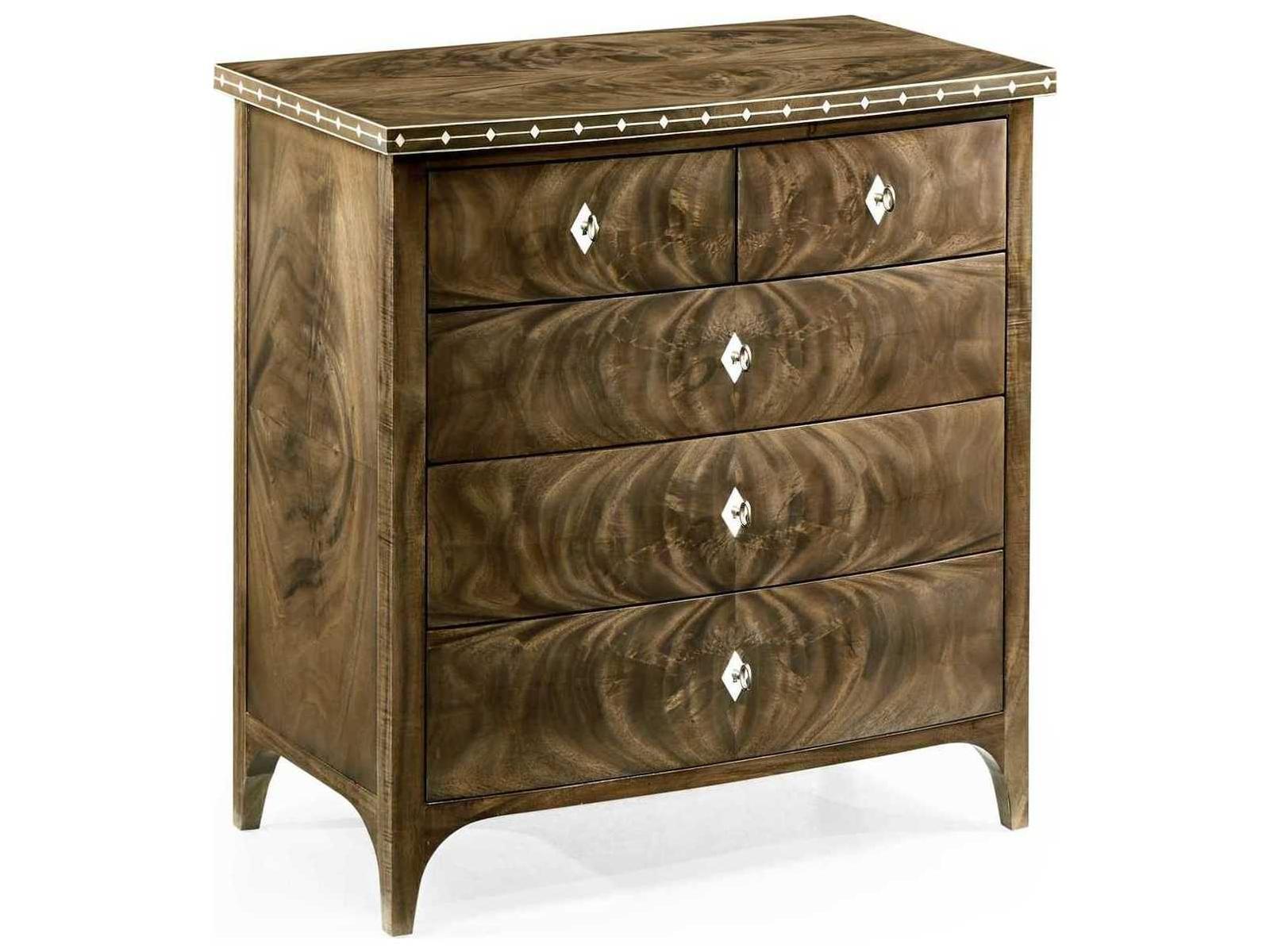 Buckingham 5-Drawer Bleached Mahogany Nightstand