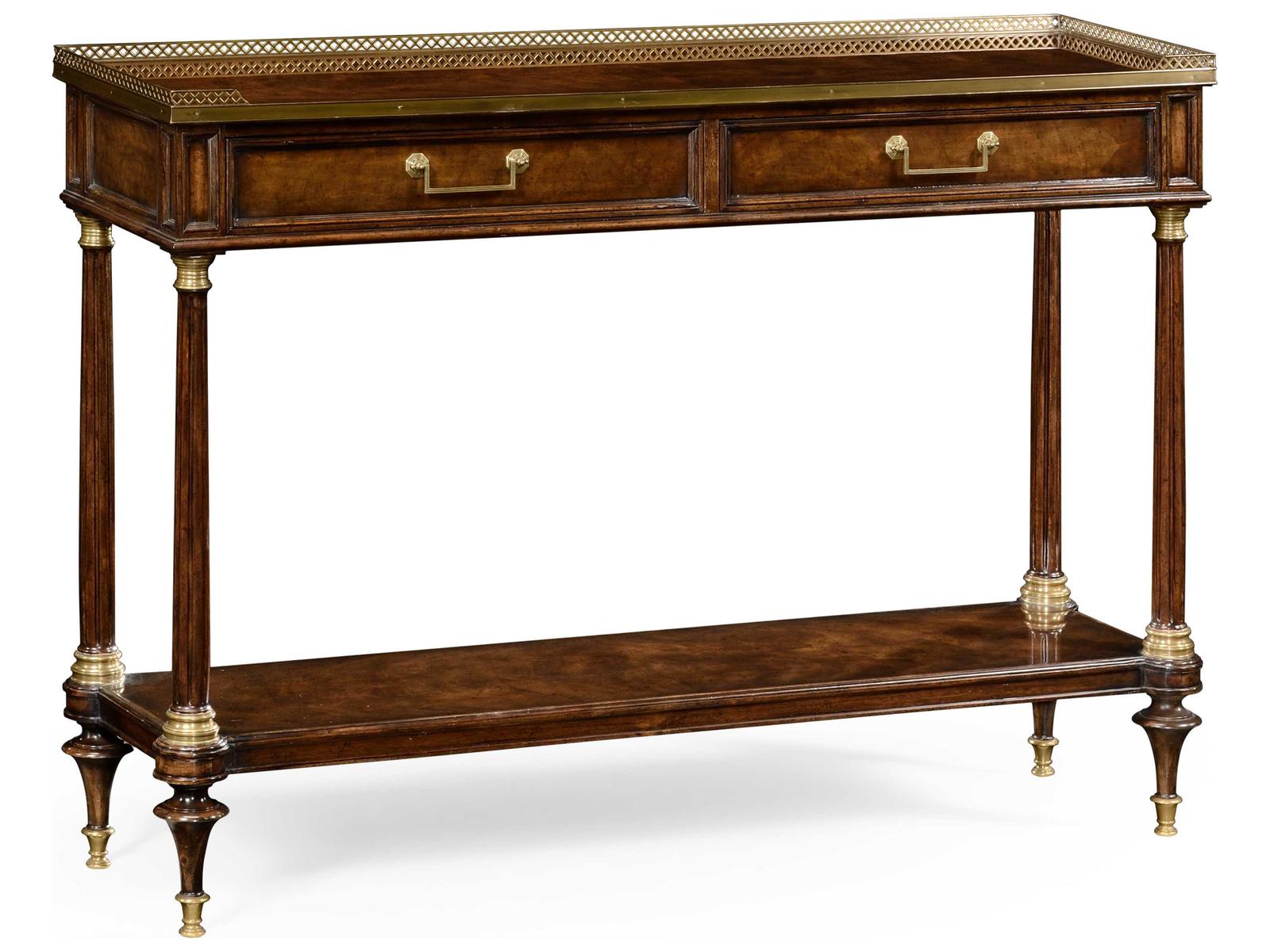 Jc Traditional Rectangular Wood Console Table