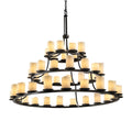Justice Design Group CandleAria 45 Light 3 Tier Chandelier