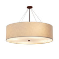 Justice Design Group Classic 12 Light 60" Wide Drum Chandelier with Cream Shade