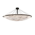 Justice Design Group Lumenaria 75" Wide Ring LED Single Tier Bowl Shaped Chandelier