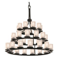 Justice Design Group Fusion 42" Wide Ring Chandelier