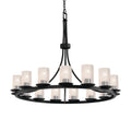 Justice Design Group Fusion 15 Light 42" Wide LED Pillar Candle Chandelier