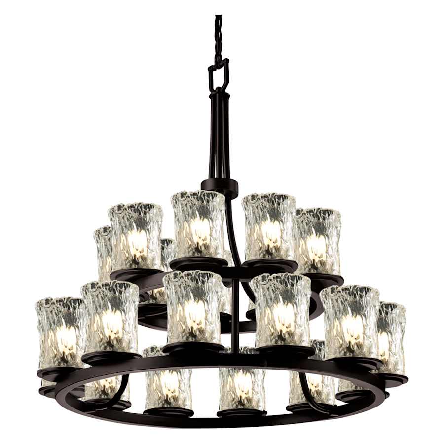 Justice Design Group Veneto Luce 33" Wide Ring Chandelier