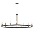 Justice Design Group Clayton 18 Light 60" Wide Ring Chandelier