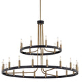 Justice Design Group Clayton 27 Light 42" Wide Ring Chandelier