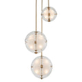 Kalco Sussex 12 Light 44" Wide LED Multi Light Pendant - (1) 14" and (2) 18" Spheres
