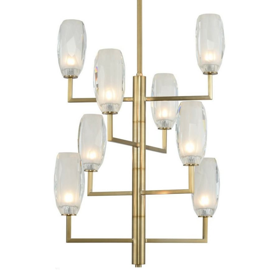 Kalco June 8 Light 21" Wide LED Crystal Chandelier