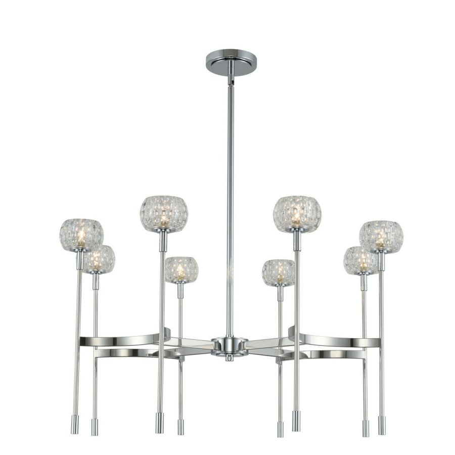 Kalco Mae 8 Light 32" Wide LED Chandelier