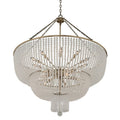 Kalco Esperanza 39" Wide Beaded Waterfall Chandelier