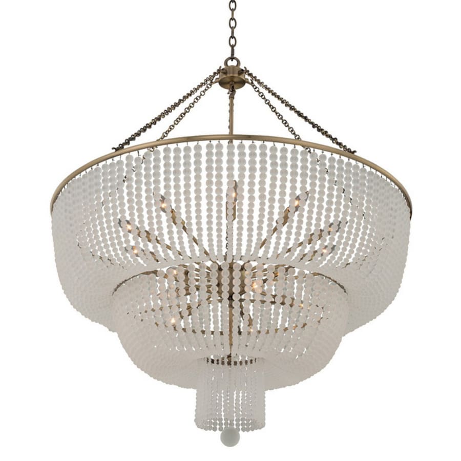 Kalco Esperanza 39" Wide Beaded Waterfall Chandelier