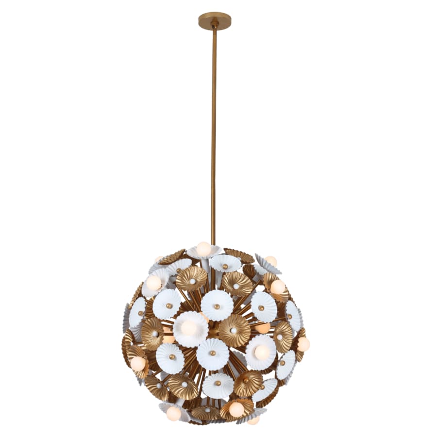 Kalco Damask 28 Light 28" Wide Pendant