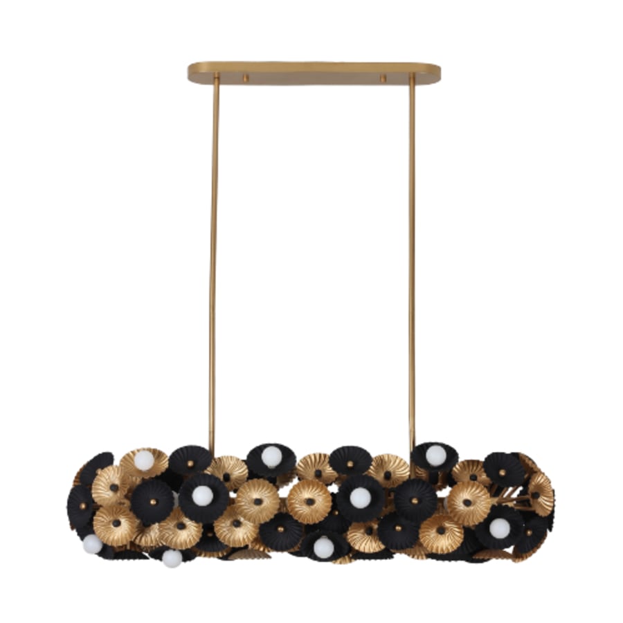 Kalco Damask 24 Light 48" Wide Linear Chandelier