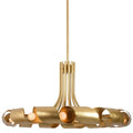 Kalco Ribbon 12 Light 36" Wide Abstract Ring Chandelier