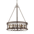Kalco Morris 24 Light 1 Tier Drum Chandelier