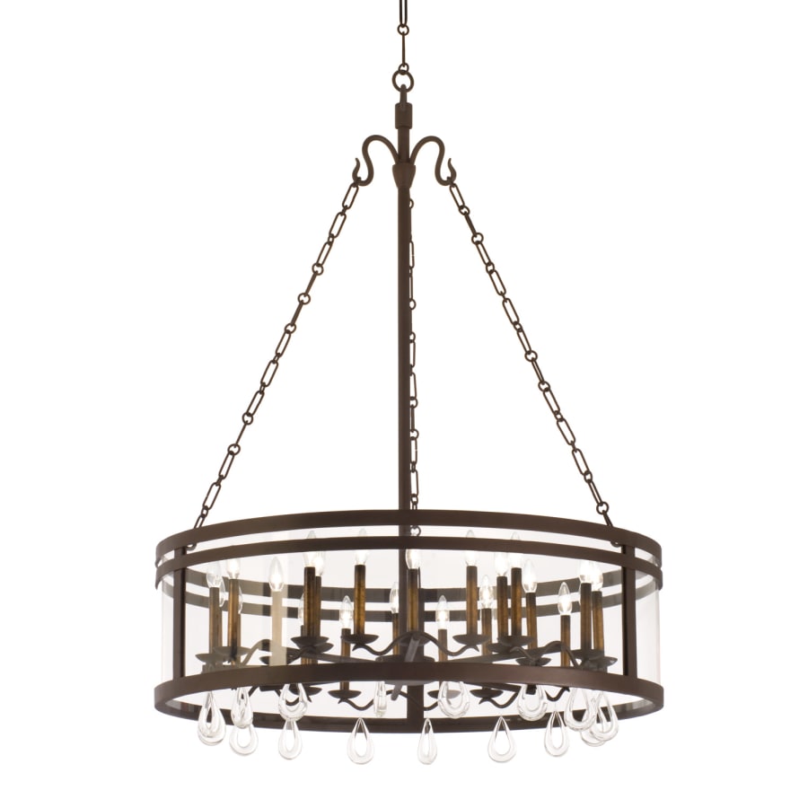 Kalco Morris 24 Light 1 Tier Drum Chandelier