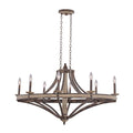 Kalco Coronado 8 Light Single Tier Linear Chandelier