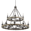 Kichler Taulbee 15 Light 44" Wide 2 Tier Ring Chandelier