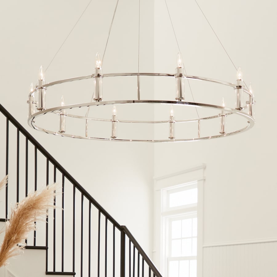 Kichler Rosalind 10 Light 50" Wide Crystal Candle Style Chandelier