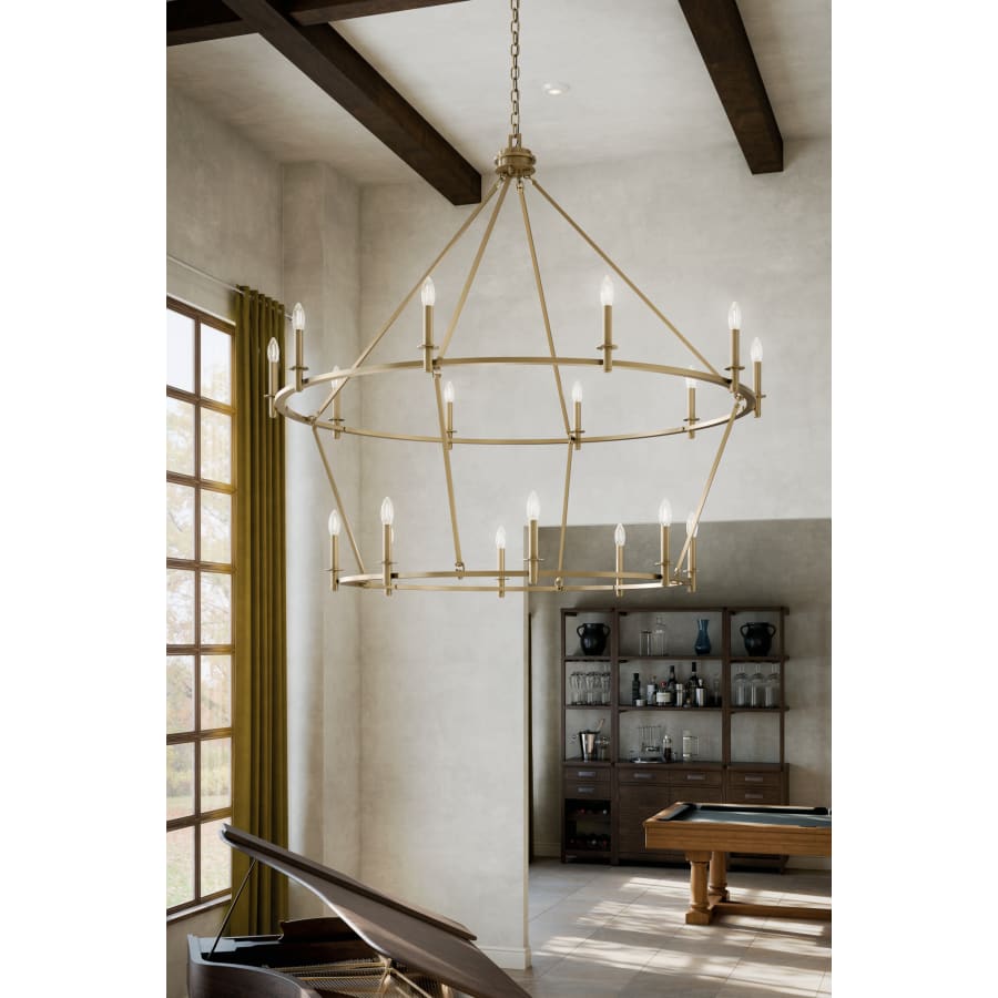 Kichler Carrick 18 Light 55" Wide Taper Candle Ring Chandelier