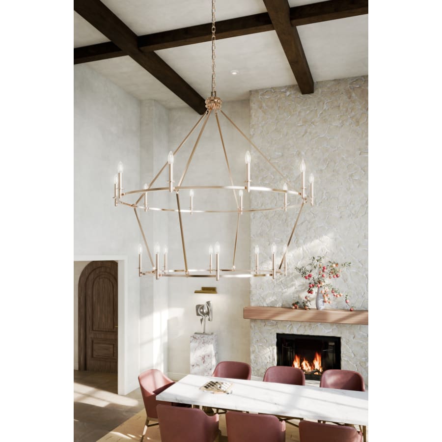 Kichler Carrick 18 Light 55" Wide Taper Candle Ring Chandelier