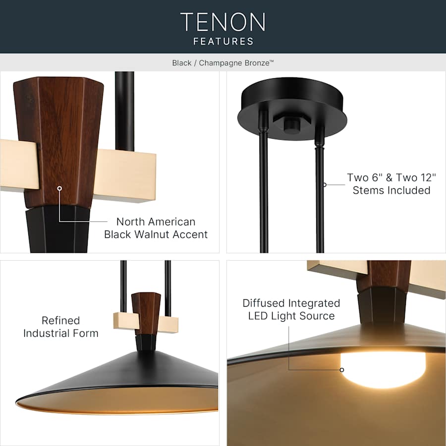 Kichler Tenon 28" Wide LED Pendant