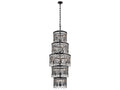 Kichler 18-Light Piper Chandelier with Clear Glass and Espresso Finish