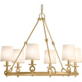 Kohler Lighting Terret 6 Light 36" Wide Taper Candle Ring Chandelier