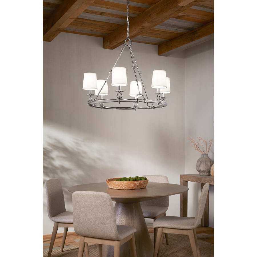 Kohler Lighting Terret 6 Light 36" Wide Taper Candle Ring Chandelier