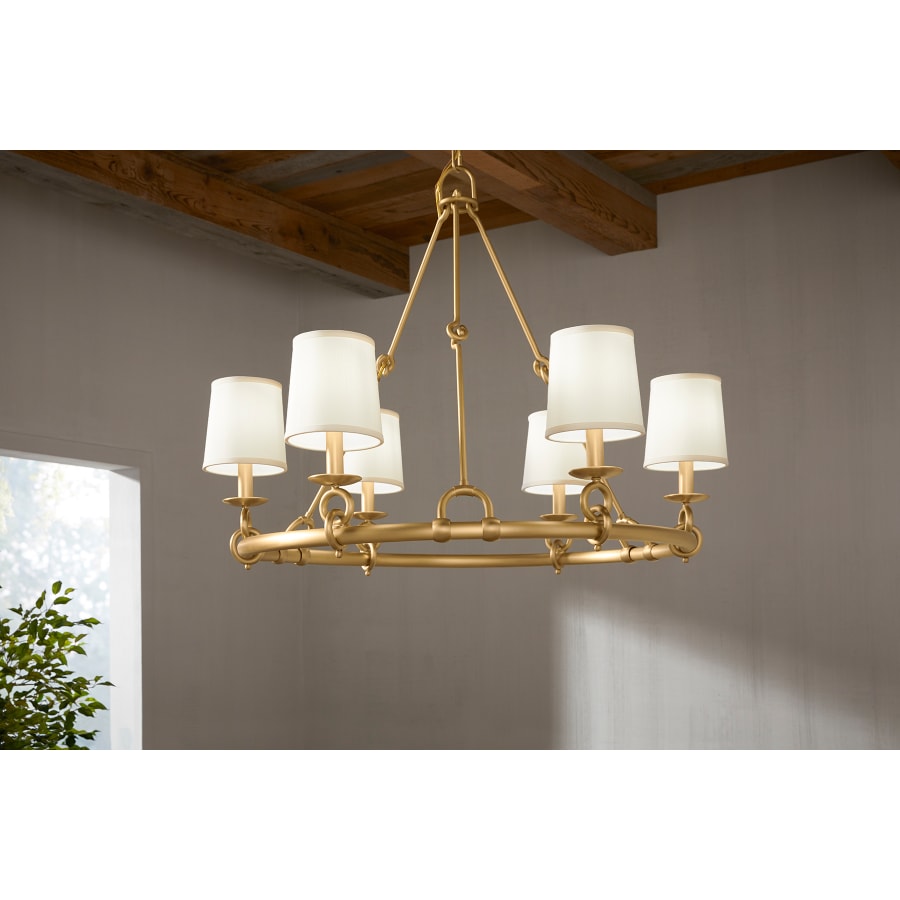 Kohler Lighting Terret 6 Light 36" Wide Taper Candle Ring Chandelier