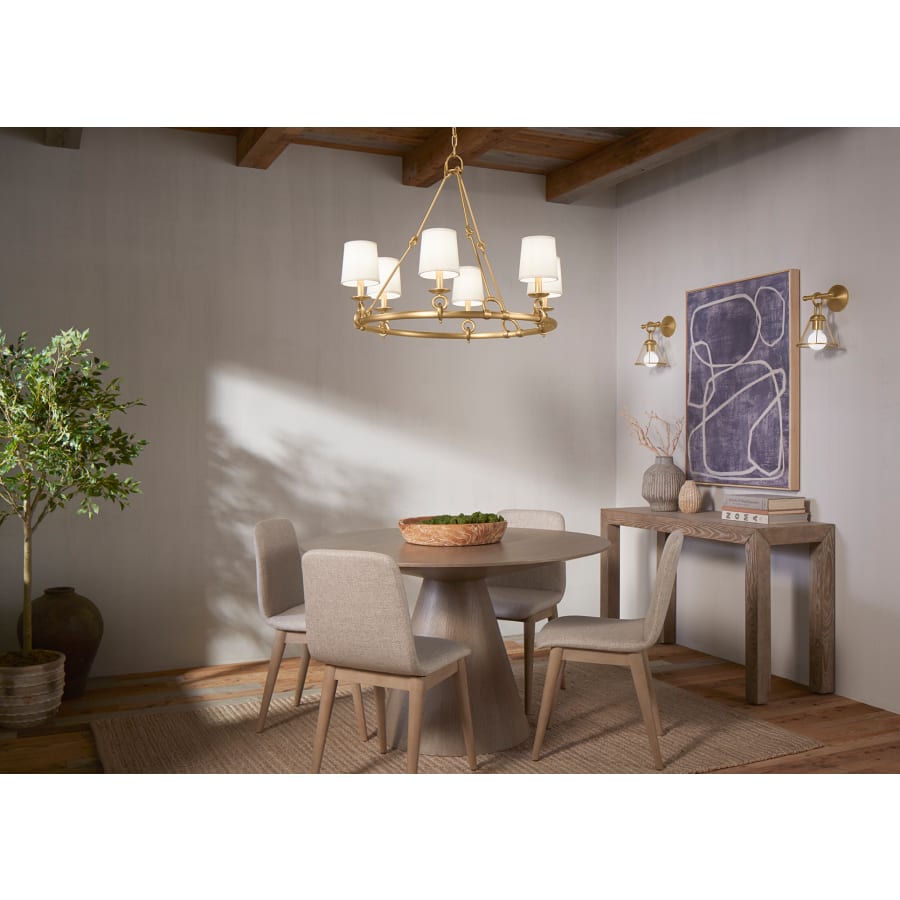 Kohler Lighting Terret 6 Light 36" Wide Taper Candle Ring Chandelier
