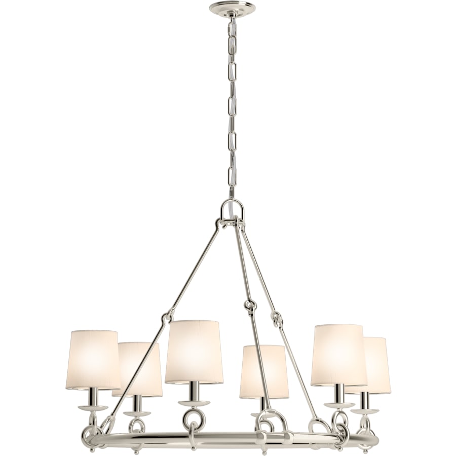 Kohler Lighting Terret 6 Light 36" Wide Taper Candle Ring Chandelier
