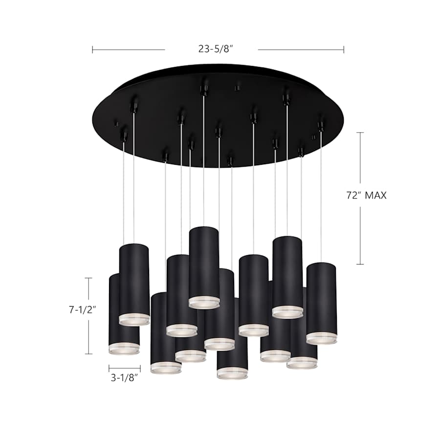 Kuzco Lighting Cameo 24" Wide Lantern Chandelier