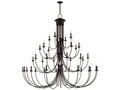 Livex Lighting 38-Light Estate Tiered Chandelier in Bronze