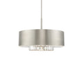 Livex Lighting Madison 6 Light 24" Wide Crystal Drum Chandelier