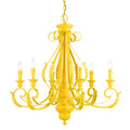Livex Lighting Valencia 6 Light 35" Wide Taper Candle Style Chandelier