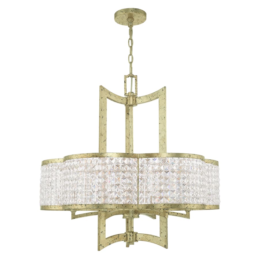Livex Lighting Grammercy 6 Light 26" Wide Single Chandelier with Clear Crystal Diffusers