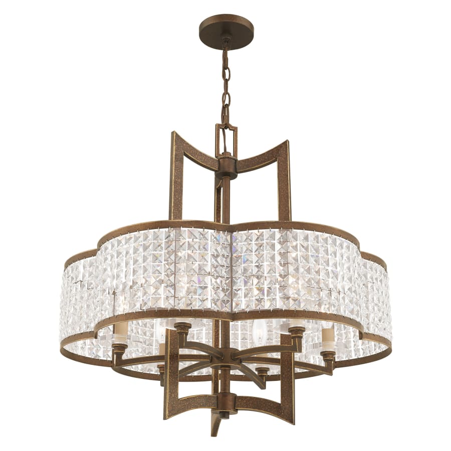 Livex Lighting Grammercy 6 Light 26" Wide Single Chandelier with Clear Crystal Diffusers