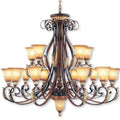 Livex Lighting Villa Verona 15 Light 2 Tier Chandelier