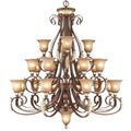 Livex Lighting Villa Verona 22 Light 3 Tier Chandelier