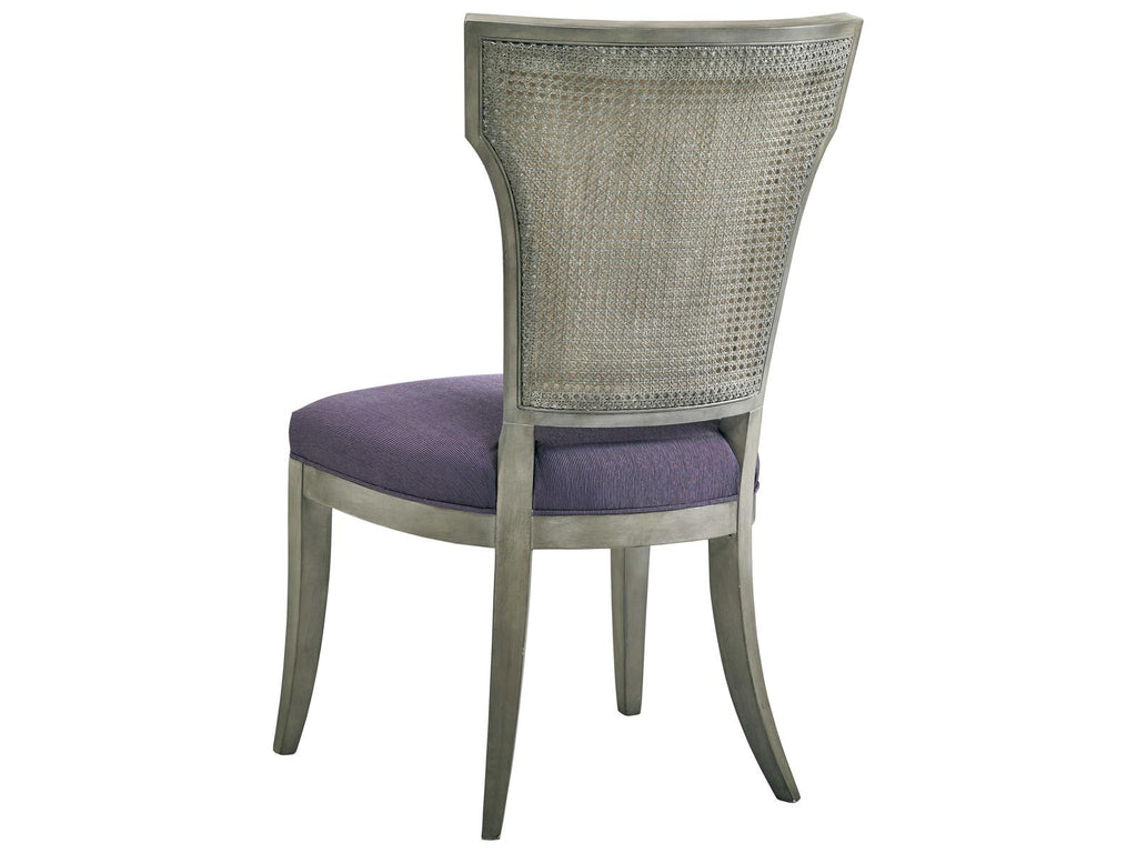Upholstery Elisa Walnut Wood Gray Fabric Side Dining Chair